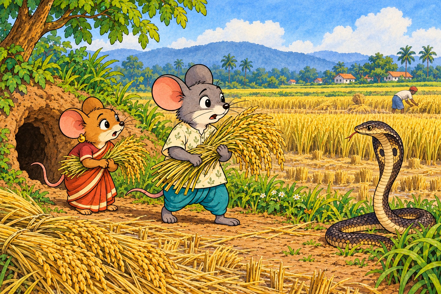 ମୂଷାମୂଷୀ ଗଲେ ଧାନବିଲକୁ — ନୂଆ ଚିତ୍ର
