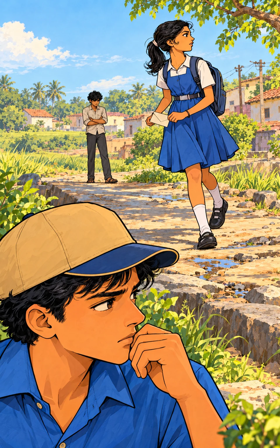 Prayas in his village study