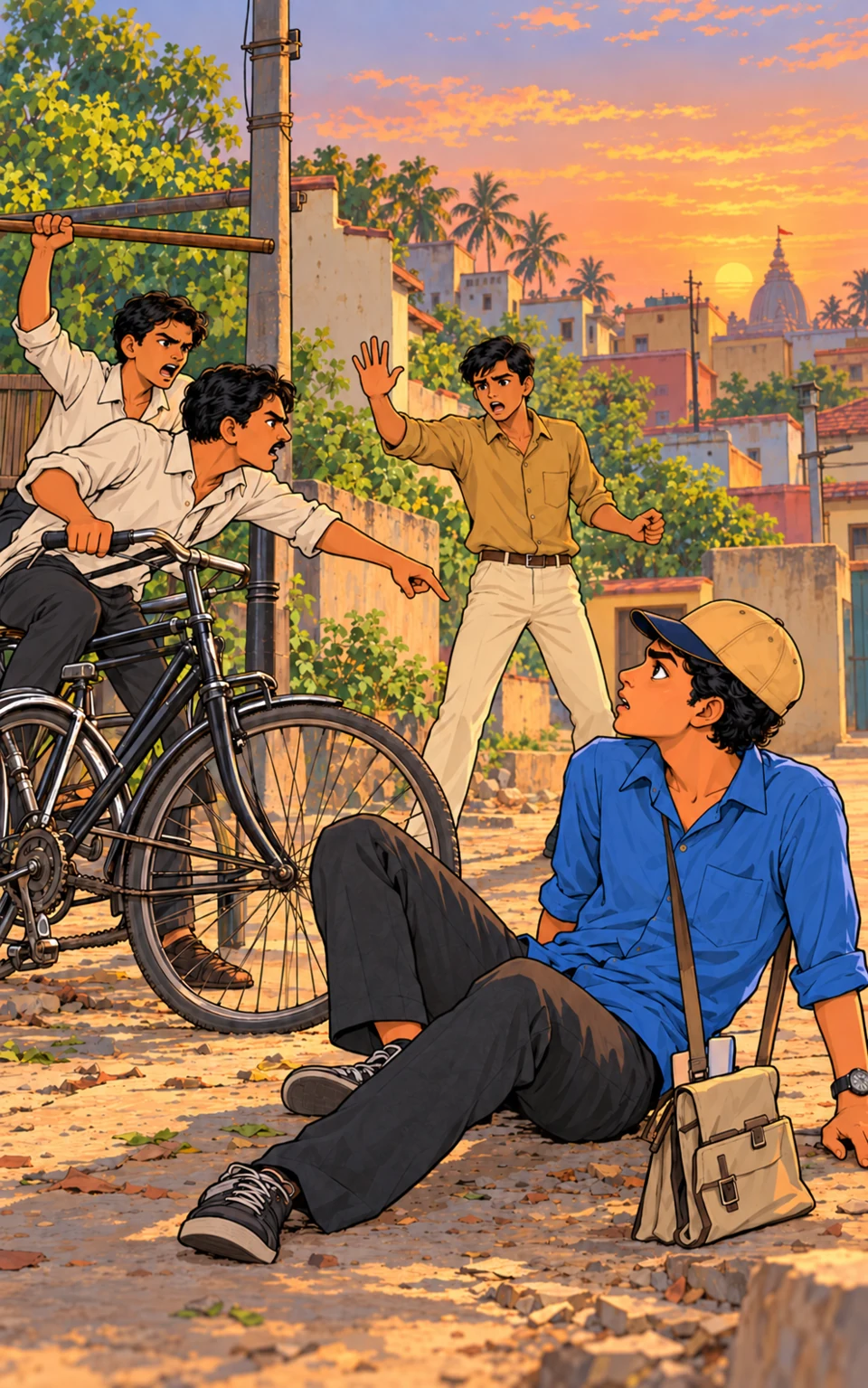 The bicycle confrontation
