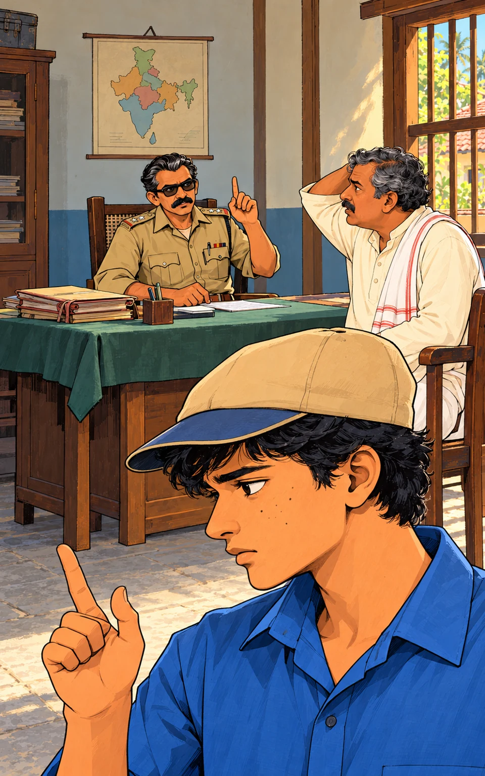 The letter at the police station