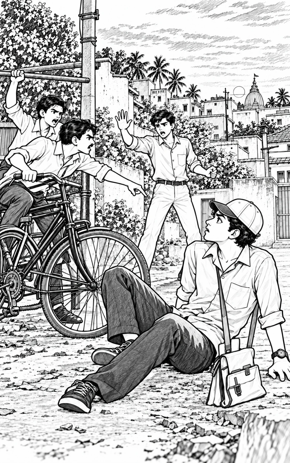 The bicycle confrontation