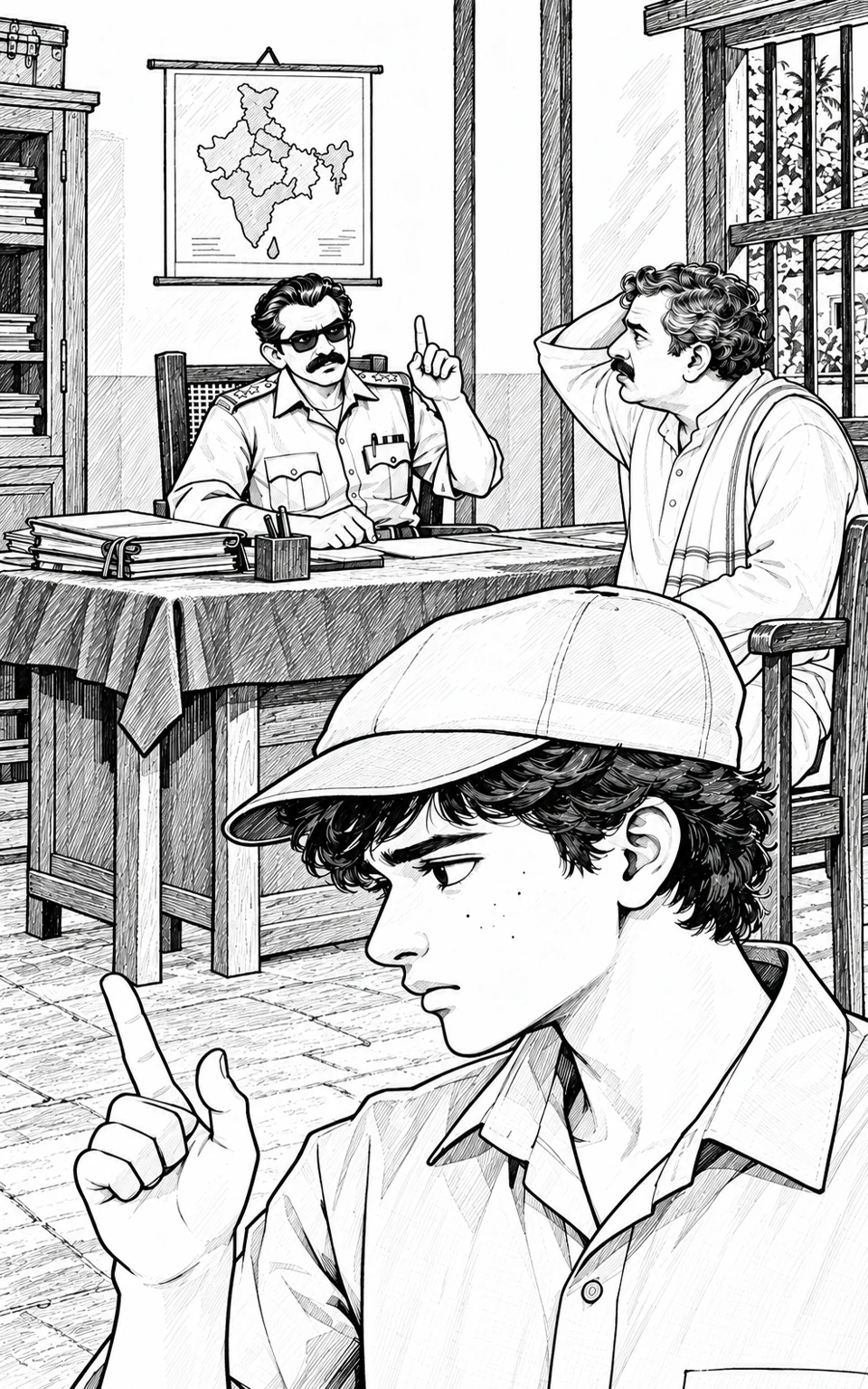 The letter at the police station